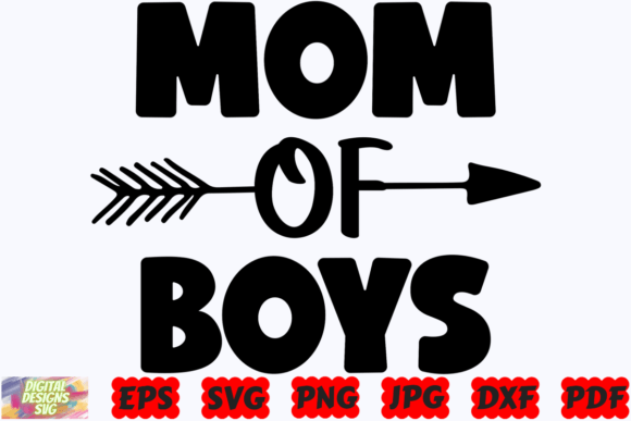 Mom of Boys SVG – A Charming Embroidery Fit for Real Projects