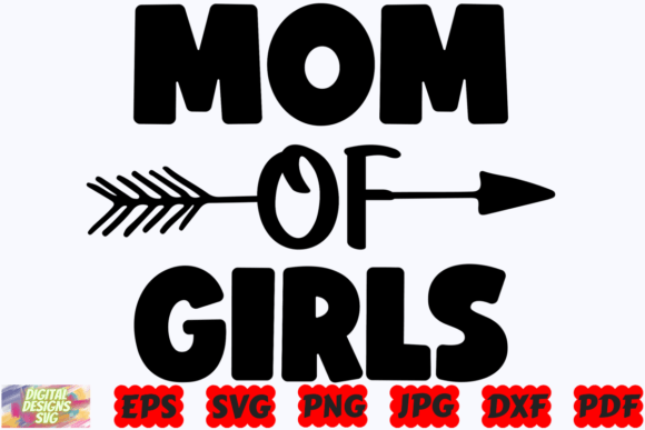 Mom of Girls SVG – A Heartfelt Embroidery Design for Real Projects