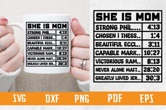 She is Mom Svg Design – A Thoughtful Embroidery Choice for Handmade Keepsakes